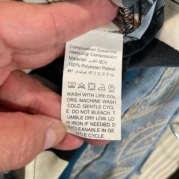 Moosta Curve Women’s Colorful Sleeveless Shirt Dress Blouse 0XL - Picture 7 of 13